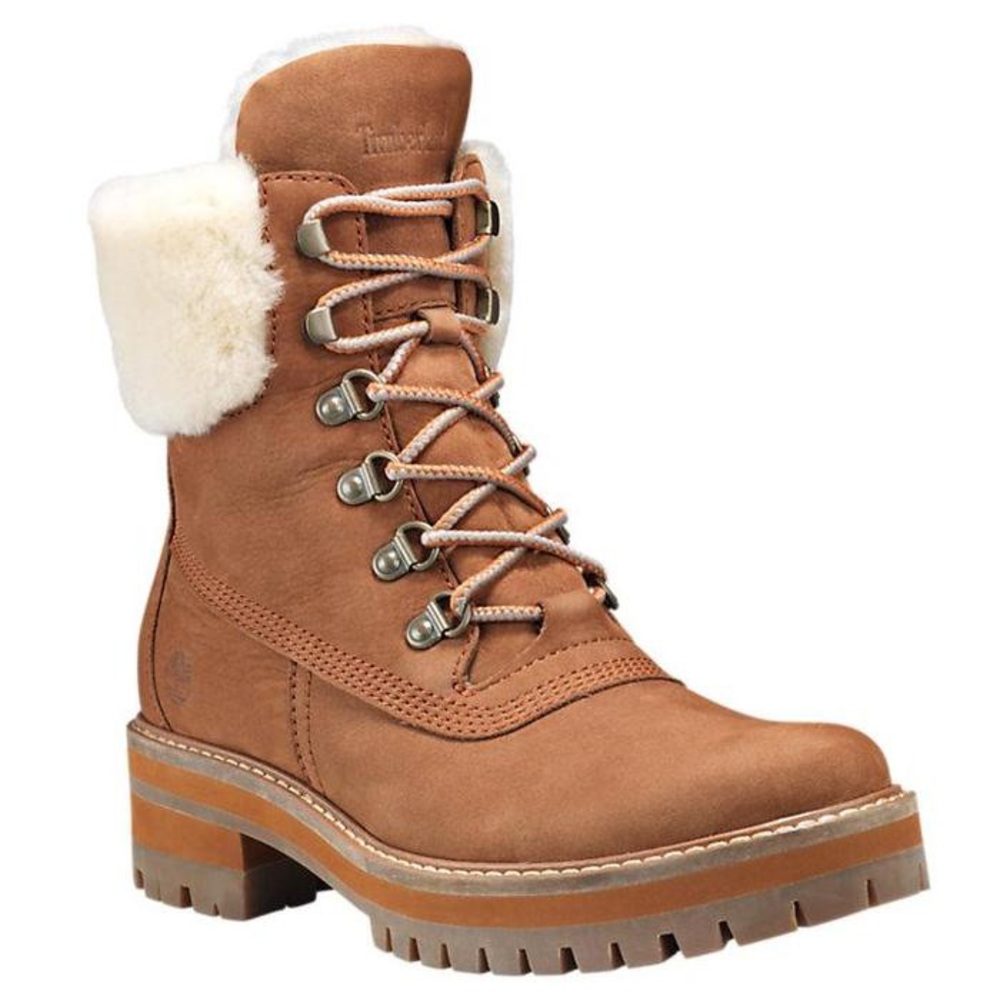 Timberland Women's Courmayeur Shearling in Rust
